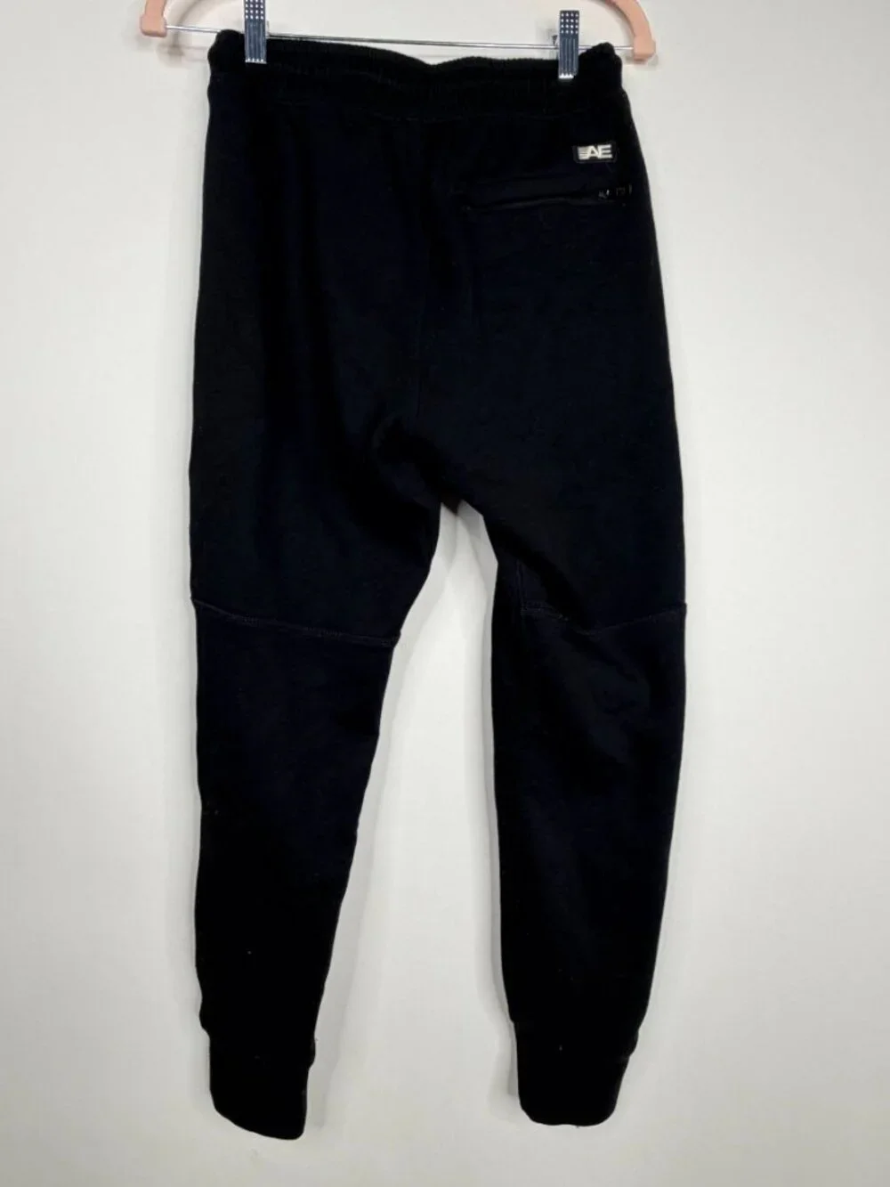 2/$30 American Eagle Outfitters Joggers Zip Pocket Black XS #A3267
